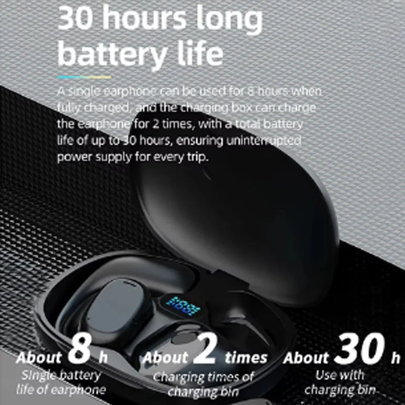 Headphones Touch Control Earbuds LED Display Headset For Hisense Infini Nubia Red Magic 7 Sports Laptop TV Smart Phones Tablets