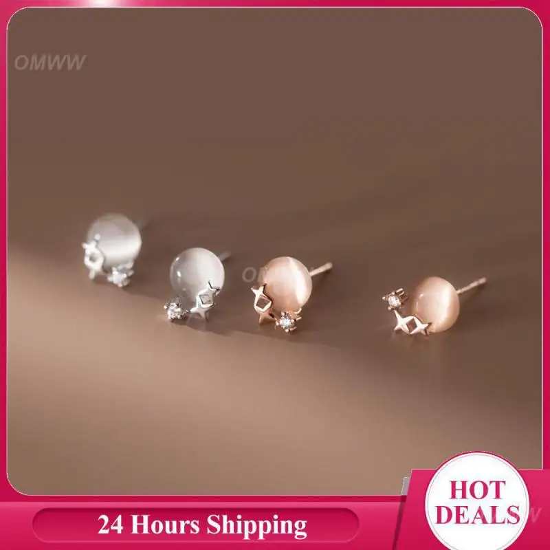 

Designer Earrings Elegant Chic Cat's Eye Earrings Fashion Accessories High Quality Earrings No Deformation Fashionable No Fading
