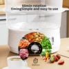 UK 3 Separated Tiers For Easy-Taking And Storage 13L Capacity Transparent Pot Lid With Detachable Fast Easy Steamer Home Usage 1