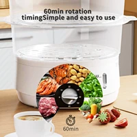 UK 3 Separated Tiers For Easy-Taking And Storage 13L Capacity Transparent Pot Lid With Detachable Fast Easy Steamer Home Usage 1