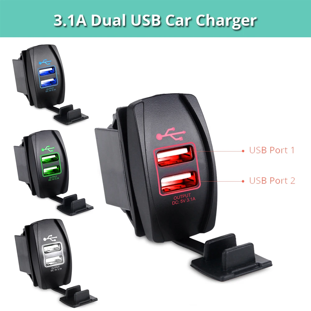Doppel USB Auto Ladegerät - 12W Power Für Handy & Tablet!
