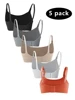 5 PCS Set Breathable Front Open Nursing Bra Maternity Underwear Pregnancy Bra Full Cup Wireless Comfortable Breastfeeding Bra 2