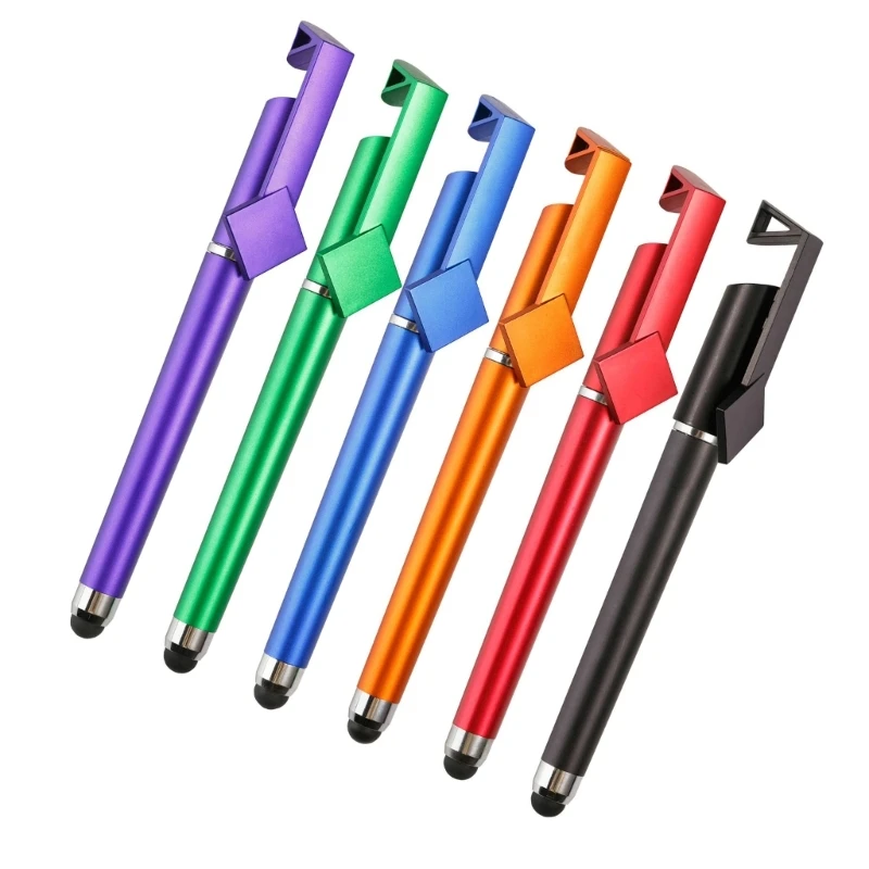 12PCS 3 in 1 Touching Screen Stylus Pen with Ballpoint Pen Phone Holder for Phones Tablets Touching Screen Devices