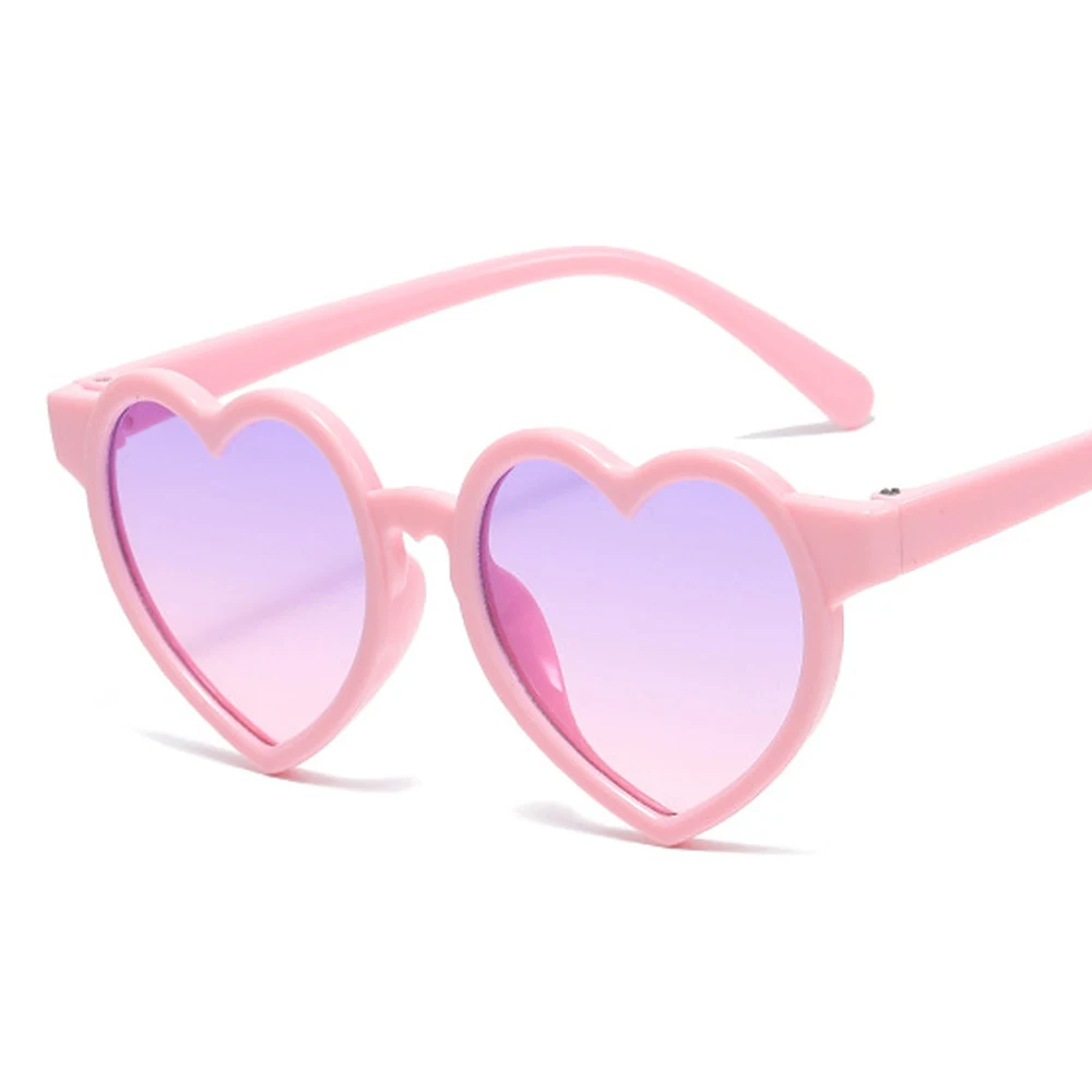 

2023 New Kids Cartoon Heart Sunflower Fruit Rabbit Ears Sunglasses Girls Boy Children Outdoor Round Polarized UV400 Sun Glasses