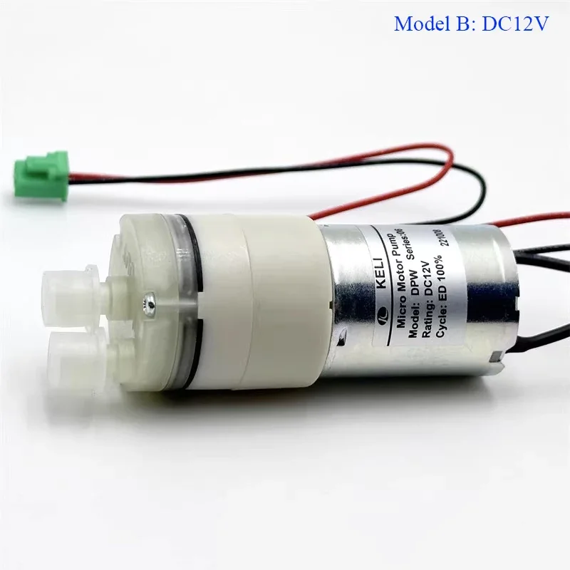 Micro 370 Water Pump DC12V/24V Large Flow Diaphragm Water Pump Self-priming Suction DIY Dispenser Tea Table Pumping liquid transfer pump
