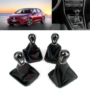 Pommeau de vitesse en cuir lumineux + couverture de levier AUDI , SEAT vw