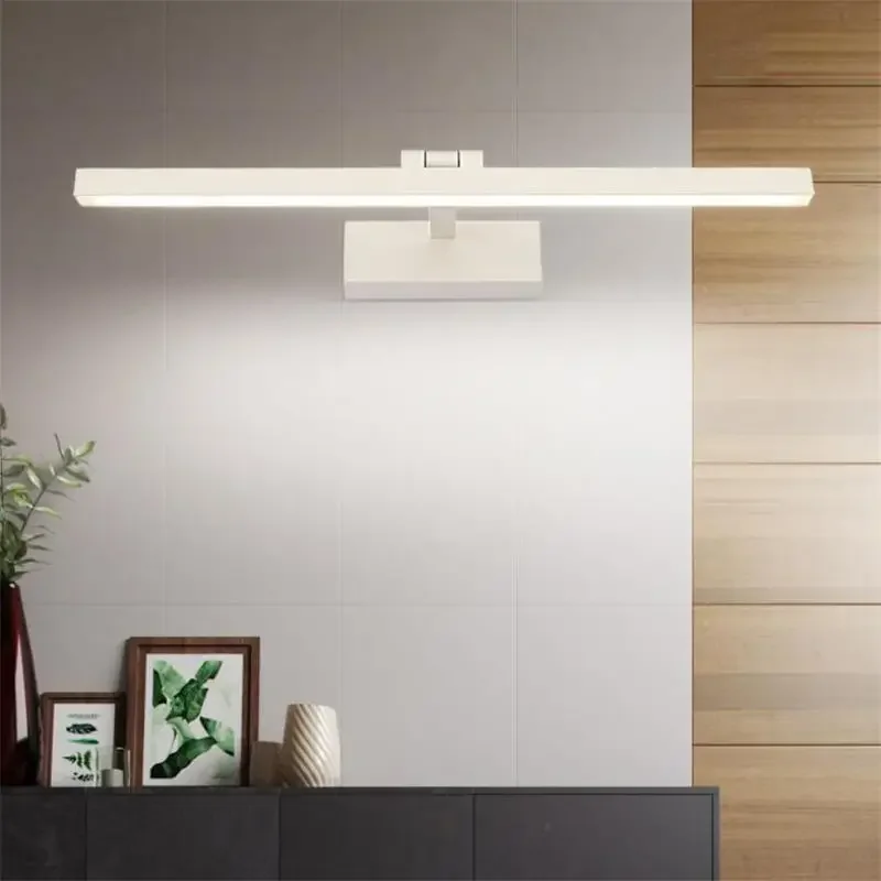 

Strips Cabinet Front Light 9W 40CM LED Metal Acrylic Wall Lamp Bathroom Living Room Indoor Home Hotel Decoration Long