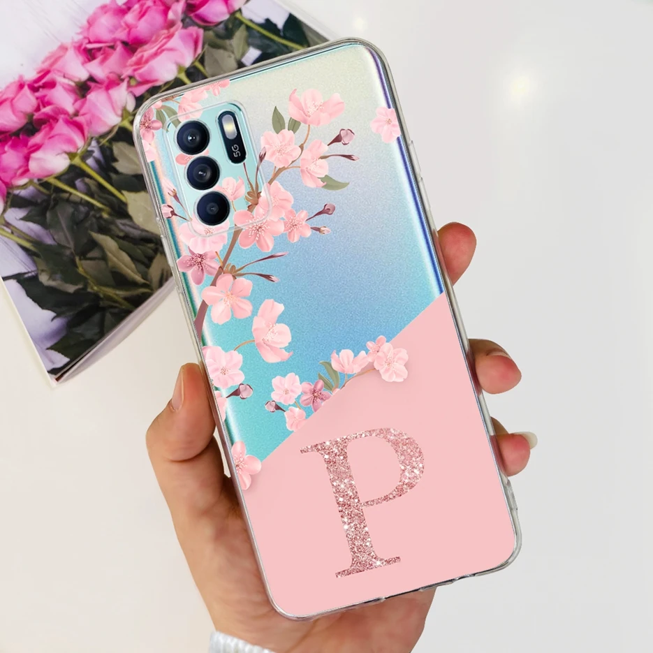 Clear Silicone Letter Design Phone Case - Soft Protective Cover