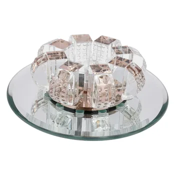 Modern Crystal Chandelier Lighting Flush Mount LED Ceiling Light Fixture Pendant Lamp for Dining Room Bedroom Bathroom 2