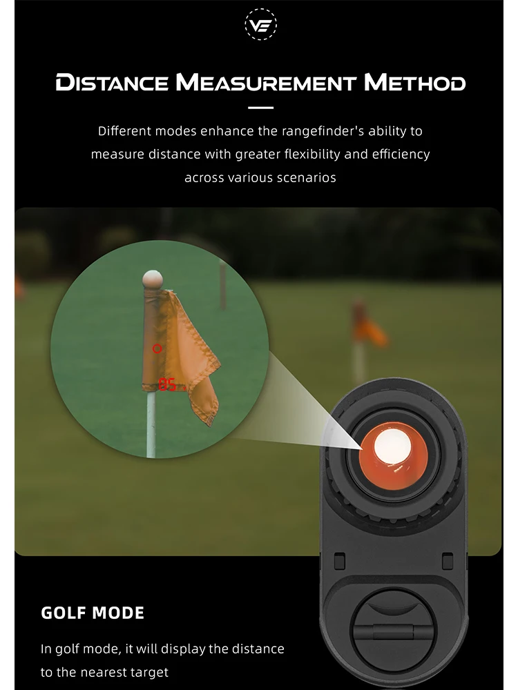 Vector Optics 6X21 Golf Laser Rangefinder 2000 Yards Telescope Speed Tester Laser Range Finder Digital Hunting Measuremen