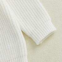 Adorable Baby Boys Girls Hooded Sweater with Cute Bunny Embroidery Cozy Knitwear for Infants and Toddlers Perfect for Easter - Image 2