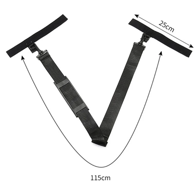 Nylon Fishing Rod Shoulder Strap with Security Tools and Waist Belt Accessory