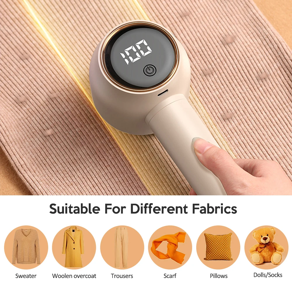 Xiaomi Lint Remover For Clothes Electric Pellet Fluff Sweater Fabric Shaver Sweater Ball Trimmers USB Rechargeable Home Supplies 5