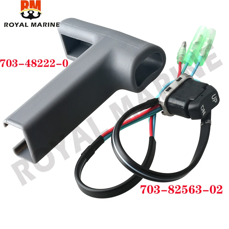 

703-48222 Plastic Handle Housing 703-82563-02 Trim Tilt Switch For Yamaha Series Remote Control Box Parsun F15-13010002W Seapro