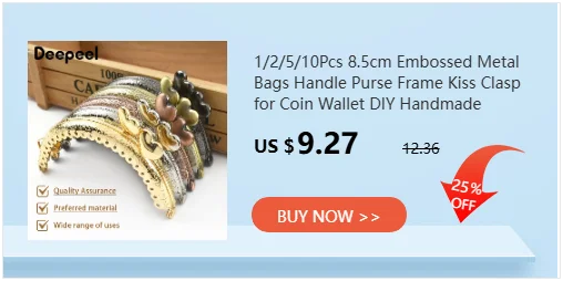 1/2/5Pcs Deepeel 14cm Smooth Metal Bag Handle Frame for Women Handbag Kiss Clasp Bracket DIY Hardware Purse Accessories