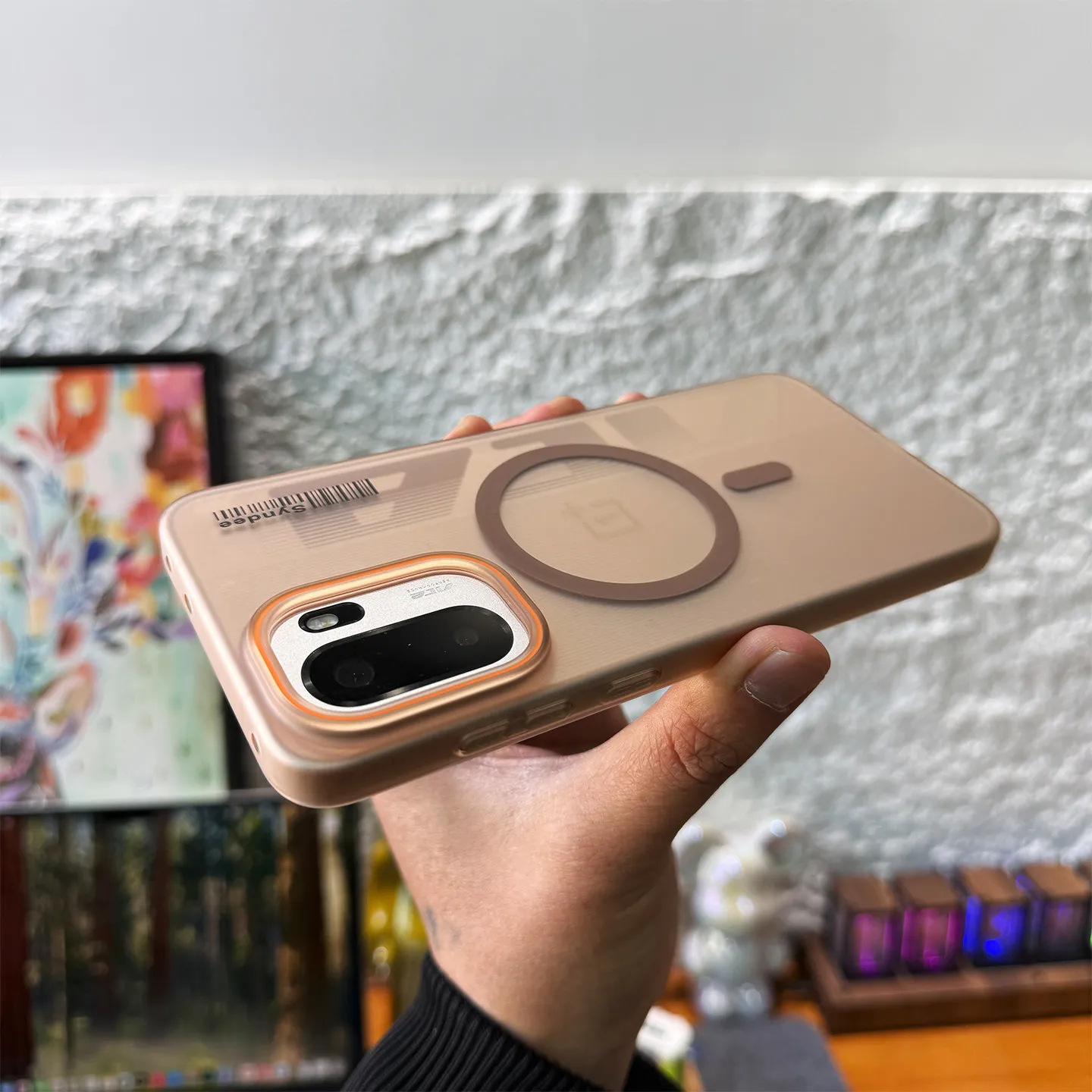 Ultra-Thin Frosted Magnetic Transparent Case - Shockproof Bumper Cover