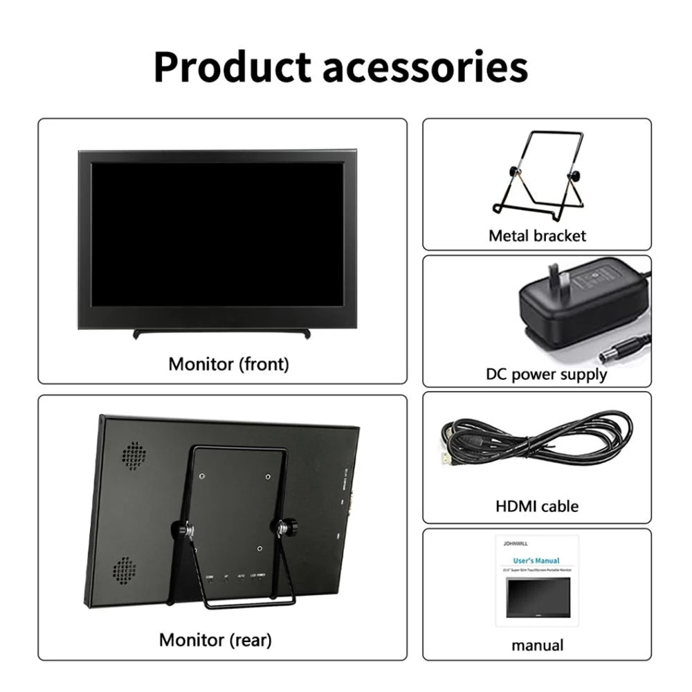 ޴  Ǯ HD 1920x1080 IPS Switch Ŀ , PC PS4 ġ XBOX Ȯ ȭ, DC 12V2A ǥ HDMI VGA, 11.6 ġ