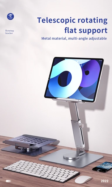 Supporto Per Computer Portatile, In Alluminio, Regolabile, Supporto Per - Foto 5