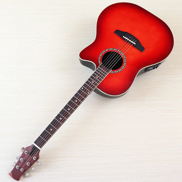 federatie Van God Hoe dan ook Ronde Rug Ovatie Model Elektrische Akoestische Gitaar 41 Inch Akoestische  Gitaar Cutaway Ontwerp 6 Snaren Elektrische Folk Gitaar - AliExpress sport  & Entertainment