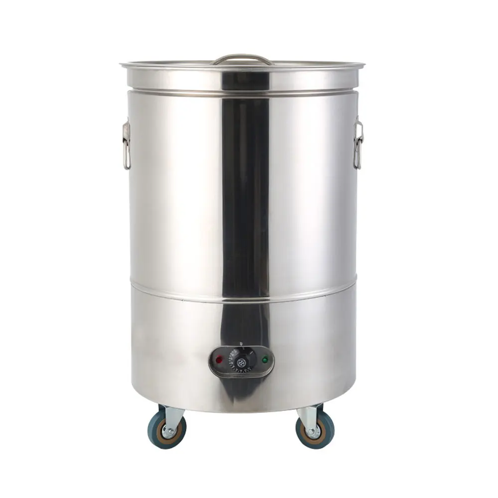 40L commercial stainless steel rice heat preservation bucket large capacity heating constant temperature bucket