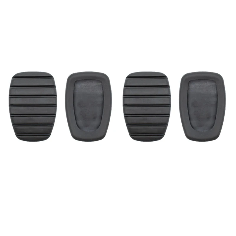 4Pcs Car Clutch Brake Rubber Pedal Pad Replacement Cover For Renault Modus Trafic Twingo Kangoo Clio Espace Scenic-A99F