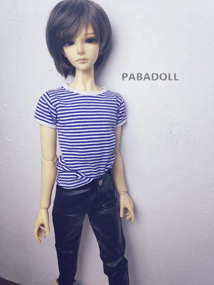 Blue Stripe T-shirt for BJD Doll 1/6 YOSD,1/4 MSD 1/3 SD17 Uncle Doll clothes CMB205 uncle tom s cabin