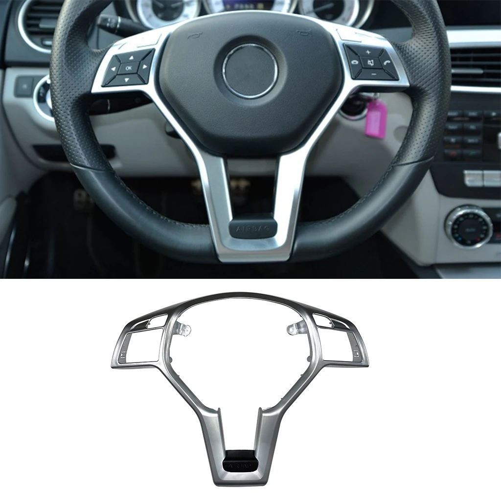 

Car Steering Wheel Frame Trim Cover Fit For Mercedes-Benz A C E GLA CLA CLS Class W204 W176 W204 W212 X156 C117 2008-2014