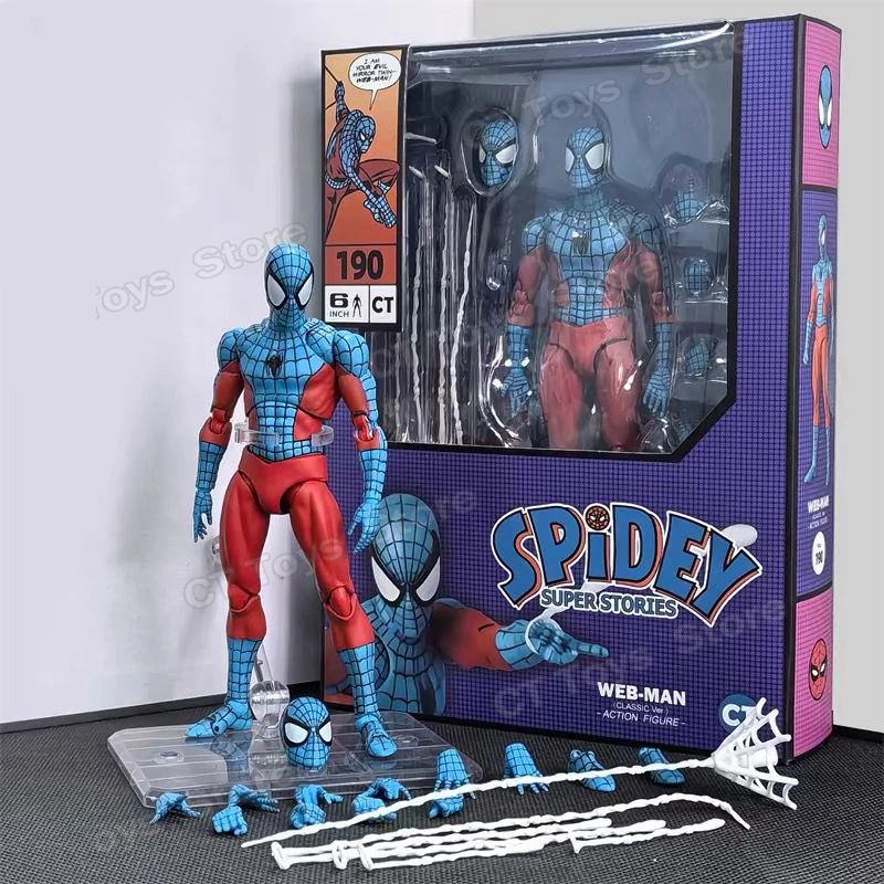 Factory Outlet】Ct Toys Spider-Man Figure Mafex 190 Web Man Shf