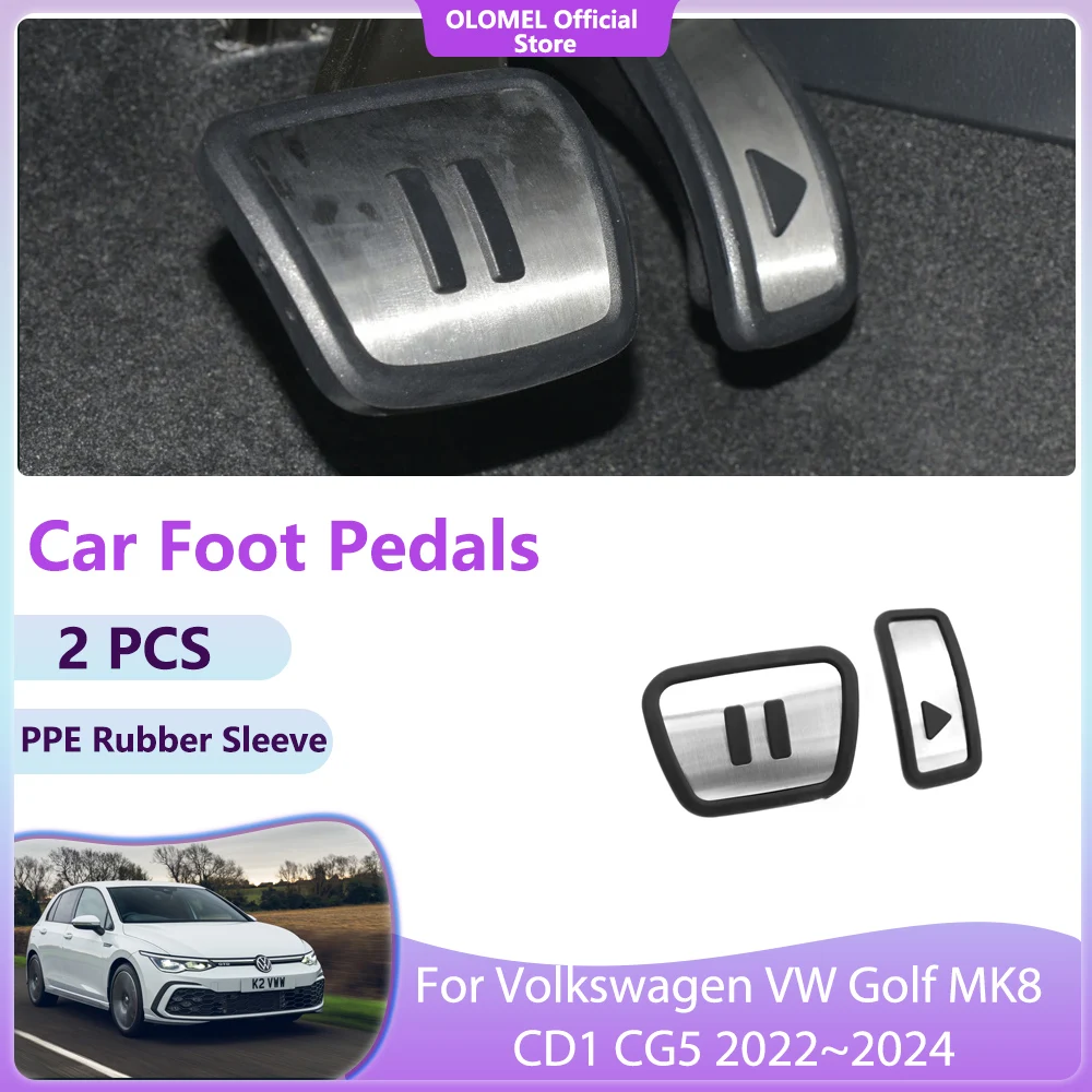 For Volkswagen VW Golf MK8 CD1 CG5 ~ Fuel Brake Accelerator Fuel Brake Cover No Drilling Quality Interior Part Acessorie