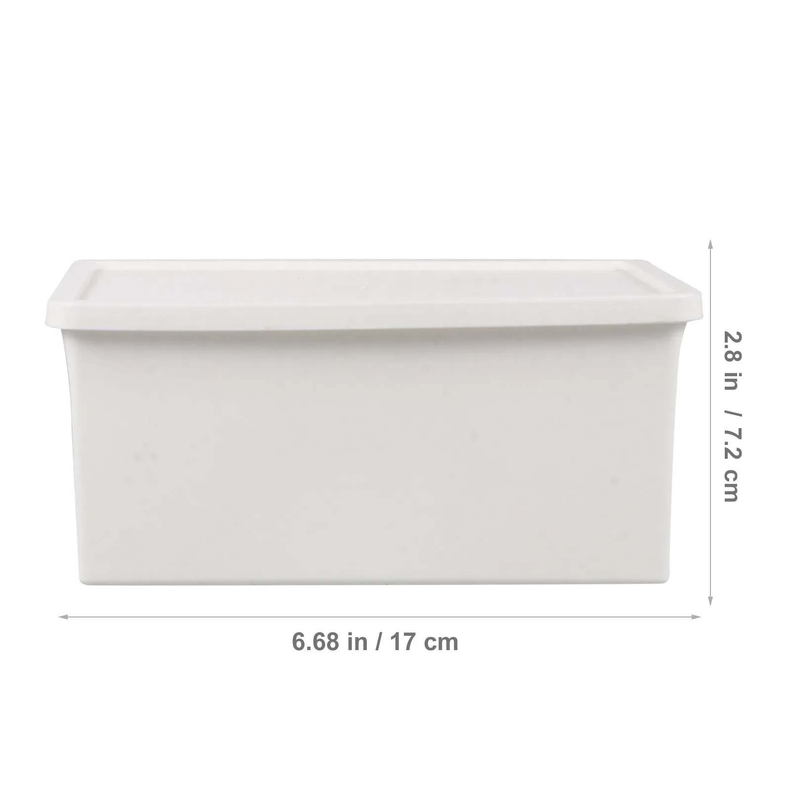 2Pcs 플라스틱 잡화 보관 상자 심플한 디자인 데스크탑 주최자 홈 오피스 침실 보관 용기 잡화 데스크탑 상자