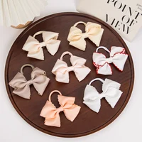 Solid Sweet Baby Headbands Princess Girls Candy Color Ribbon Bow Ealstic Nylon Hair Bands 1