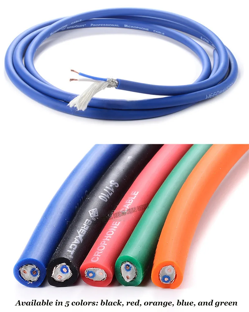 Audio-Kabel Abgeschirmtes Geflochtenes Digitales Audio-Koax-Mikrofonkabel XLR Instrumentenleitung Mixer Mehradriges Verbindungskabel – Detail 10