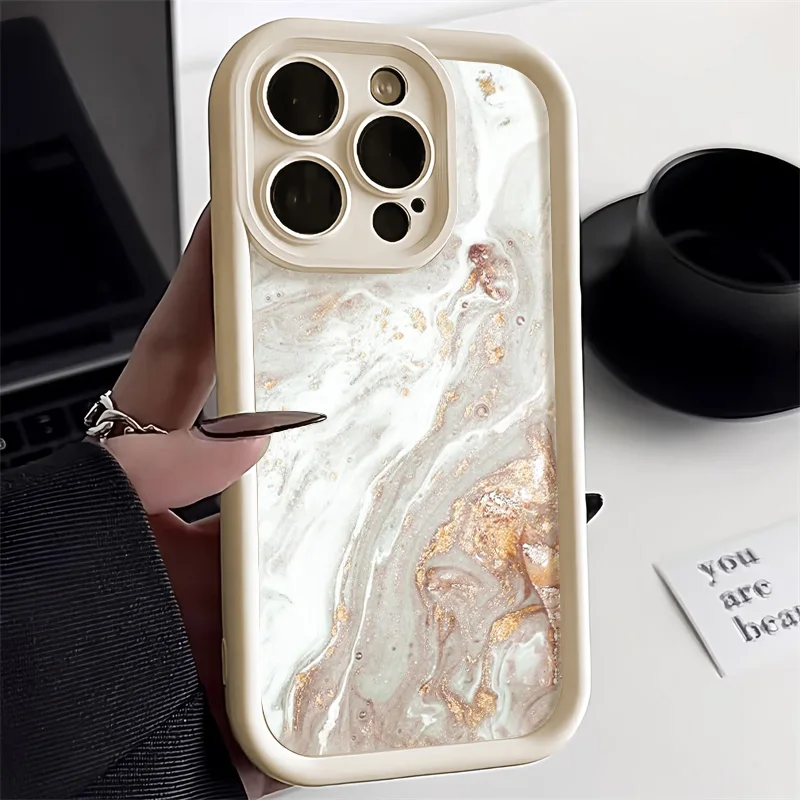 thumbnail image 1 of Funda de mármol para iPhone 13, funda para iPhone 11, 14, 12, 15 Pro Max, XR, X, XS, 7, 8, 16 Plus, SE 2020, funda de silicona TPU suave a prueba de golpes, 1 of 4