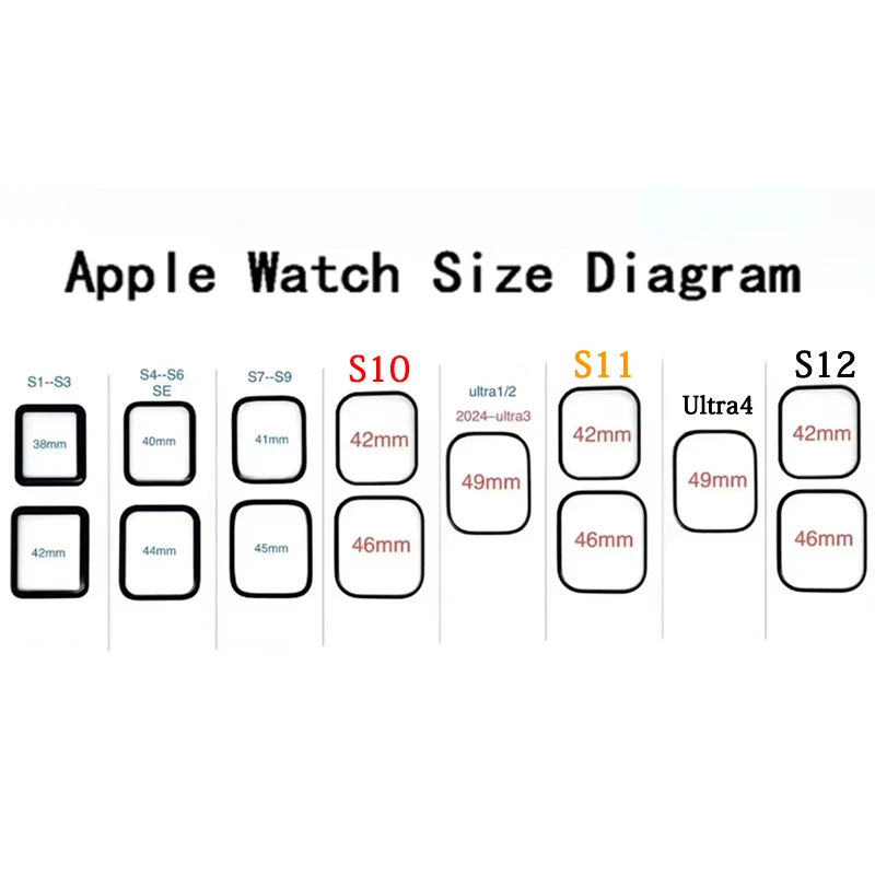Premium TPU Screen Protector & Full Bumper Cover for Apple Watch - Various Sizes Available
