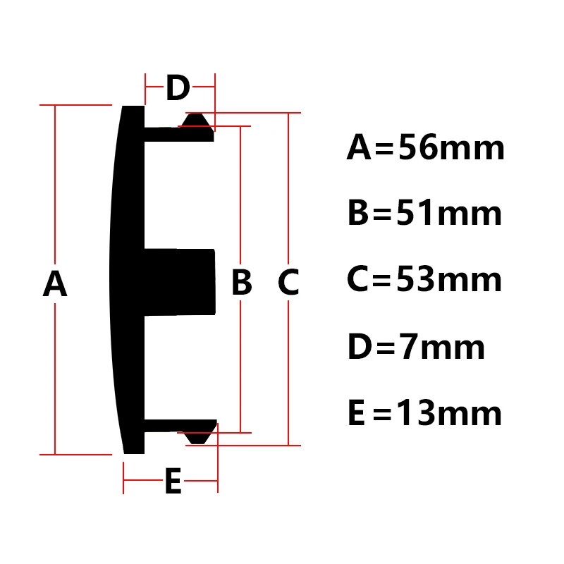 4x 56mm Skoda Nabendeckel Felgendeckel Radkappen – Bild 2