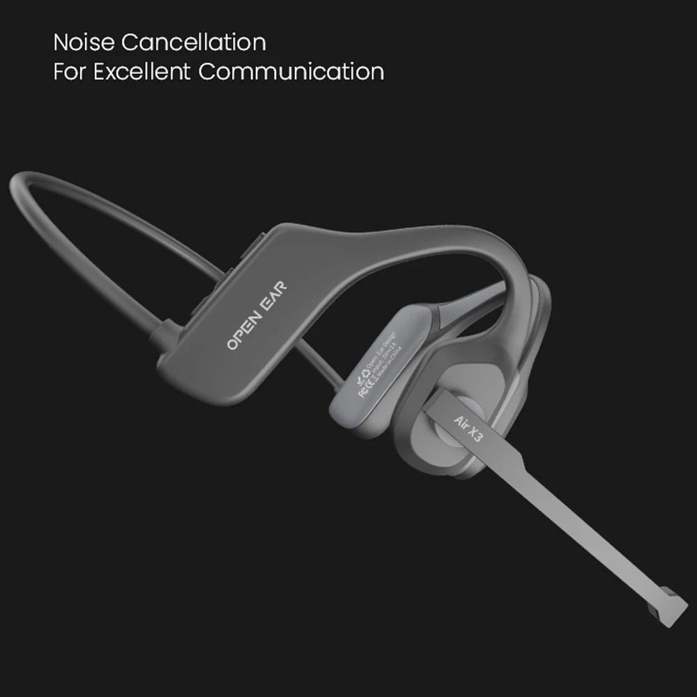 EASYBUDS Freisprecheinrichtung Bluetooth Air Bone Conduction Earp mit Noise Cancelling Boom-Mikrofon Business Open Ear_voghion.com