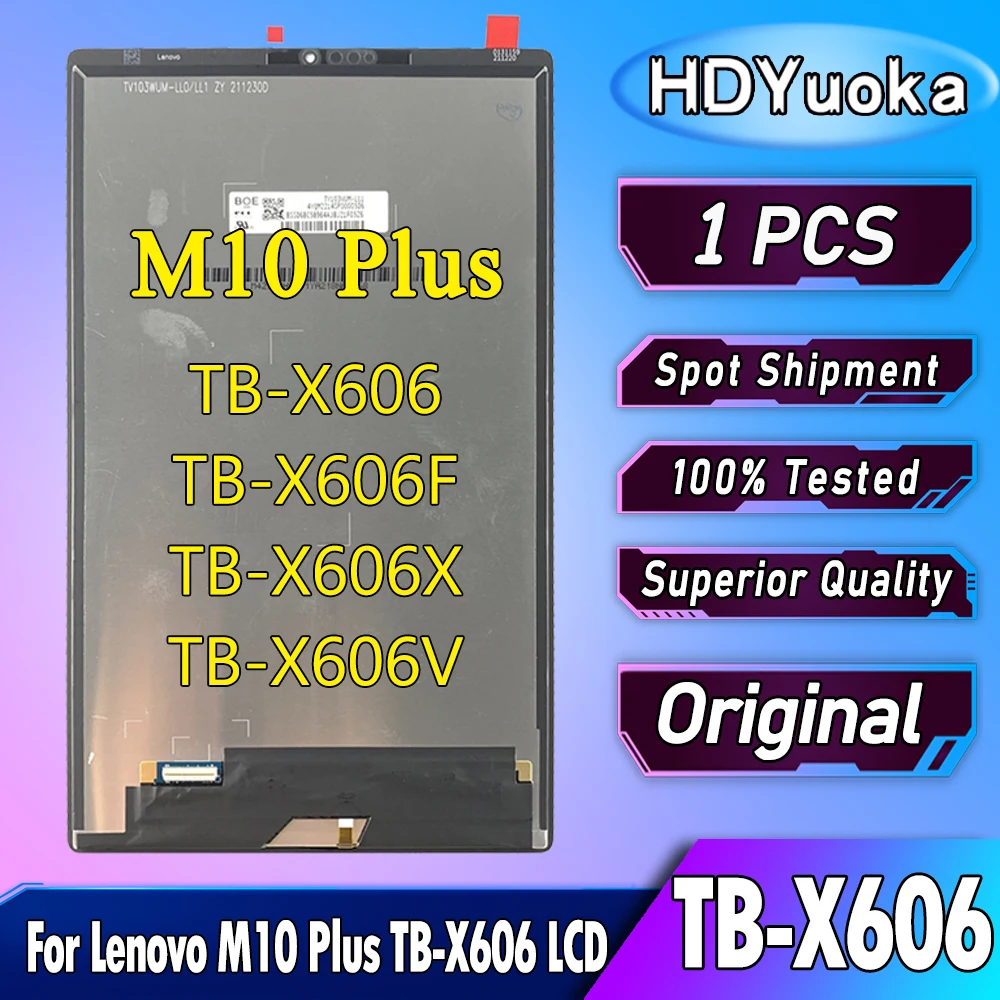 Original 10.3 LCD For Lenovo Tab M10 Plus TB-X606F TB-X606X TB-X606 X606  LCD Touch Screen Digitizer Assembly Replacement Repair - AliExpress