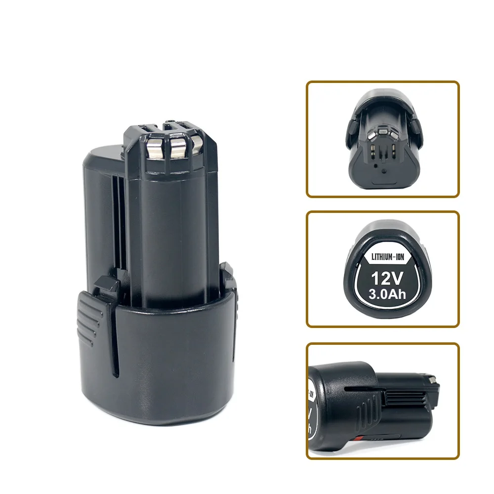 Per Bosch 10.8V 12V 1.5-3Ah 2.5Ah Batteria Per Batterie Bosch BAT412A BAT414 BAT411 BAT412 D-70745 2607336014 BAT420 GSR 120-LI - immagine 5