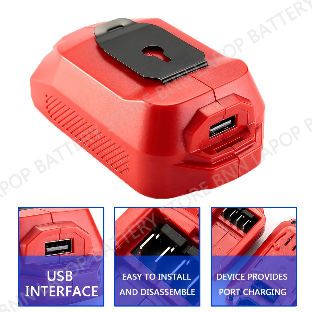 CRAFTSMAN USB 어댑터, 휴대폰, 태블릿, 배터리 등 충전용 USB 전원, V20, CMCB002B
