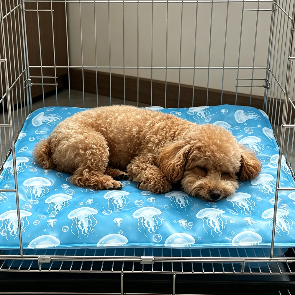 Pet Cooling Mat For Dogs And Cats Air Conditioning Gel Mat For Pets Soft Breathable Waterproof Non-Slip Pet Mat For Hot Weather_voghion.com
