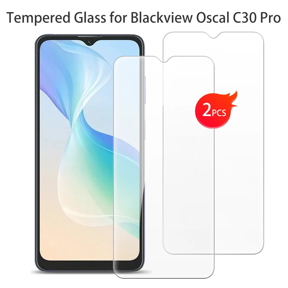 

For Blackview Oscal C30 Pro Tempered Glass Protective ON Blackview C30 Pro 6.5 Inch Screen Protector Smart Phone Cover Film