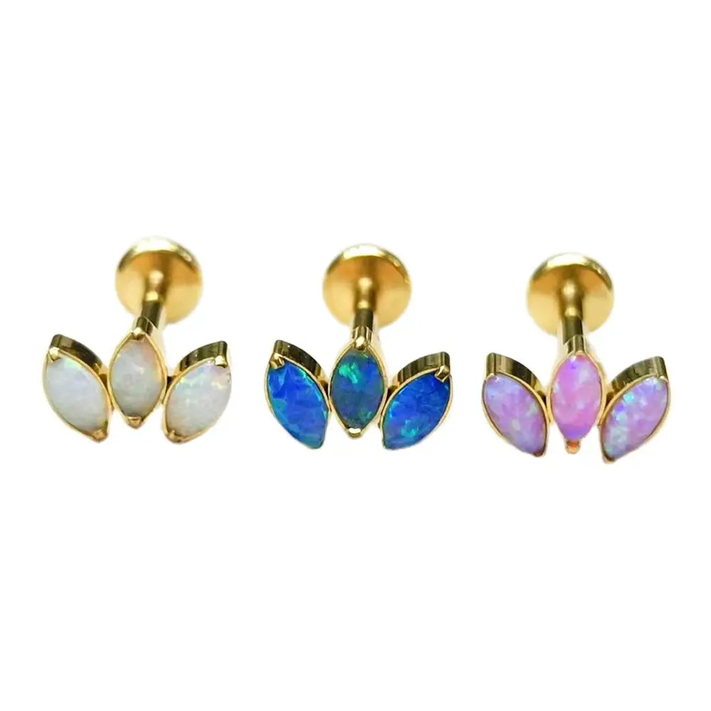 Piercing Spina Labret Titanio Lèvre Naso Orecchio Helix Trago 48 - Foto 5