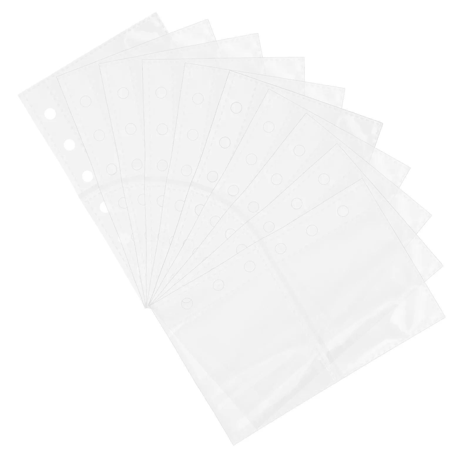 50Pcs 스크랩북 앨범 리필용 투명 카드 보호 슬리브 인사말 카드용 바인더 엽서 학생 파일