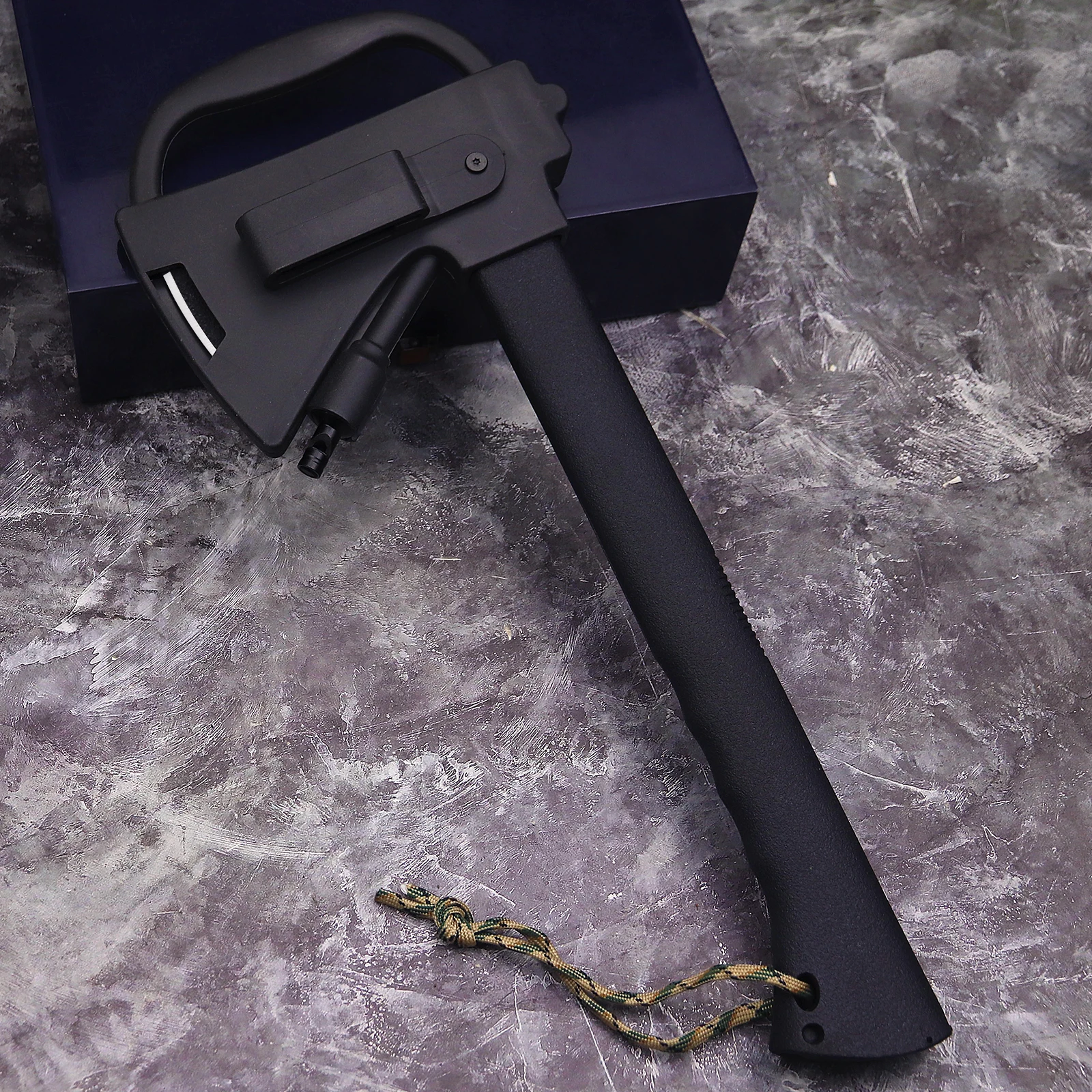 WPKOPYA  USA  440C Multi-functional outdoor tactical ax distribution small straight knife, jungle trekking logging axe 5