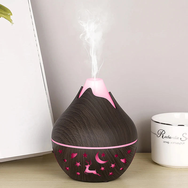 200ml USB Aroma Essential Oil Diffuser Ultrasonic Mini Humidifier Air Purifier 7 Color Change LED Night Light for Office Home 6