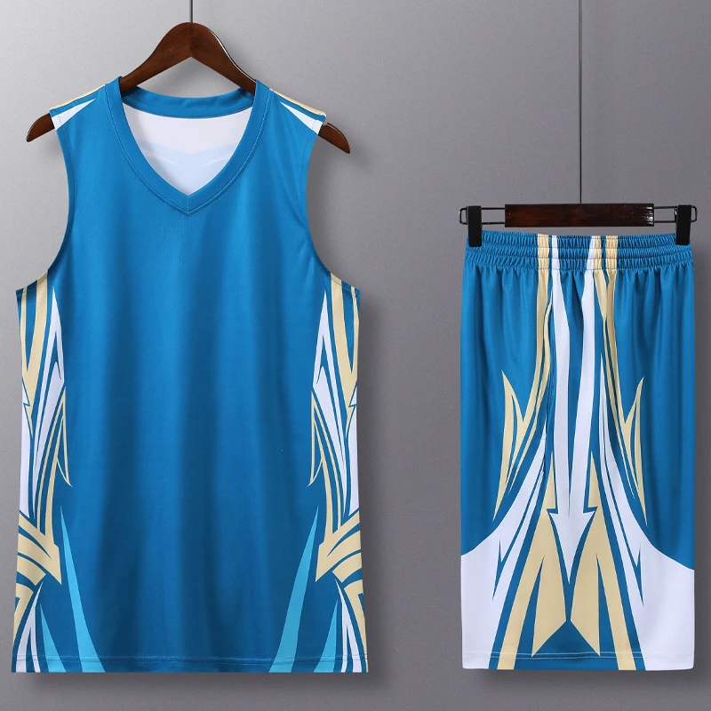 Men Sets Basketball Jerseys Uniform Sport Blank Team Tracksuits Custom