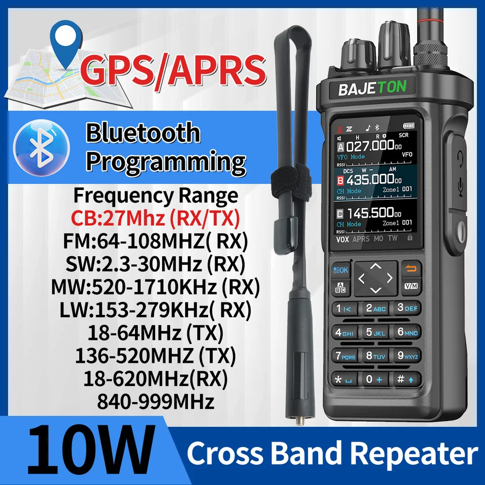 BAJETON BJ-9000トランシーバー CB/SSB/RX/HF受信機 GPS APRS 10W