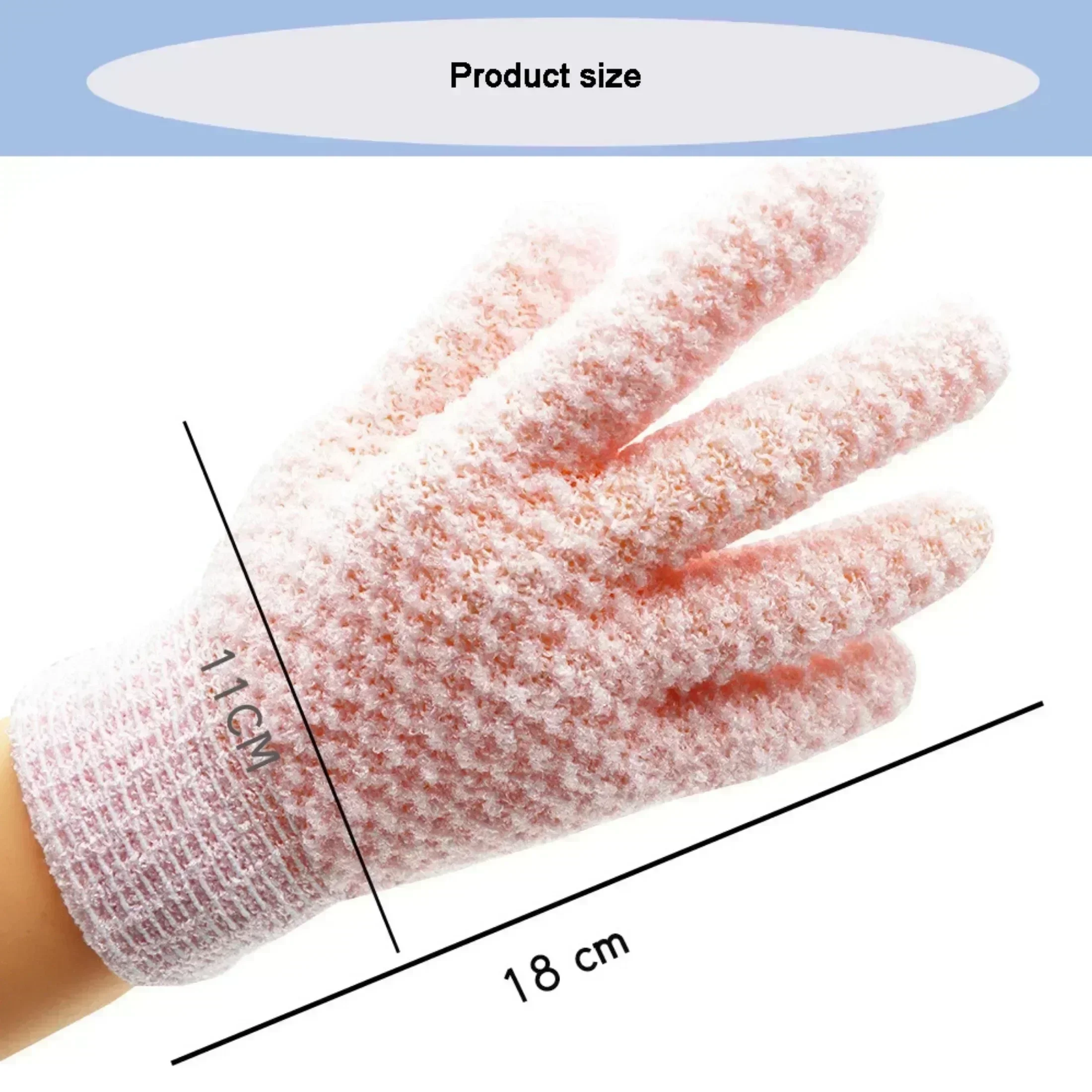 Exfoliating Shower Gloves 1Pcs Cleaning Bath Glove Shower Scrub Body Massage SPA Foam Rubbing Mud Peeling