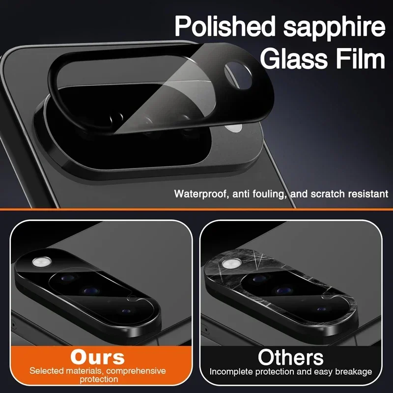 3D Curved Camera Lens Protectors - 9H Tempered Glass Cover Film, 1/3/5 Pack