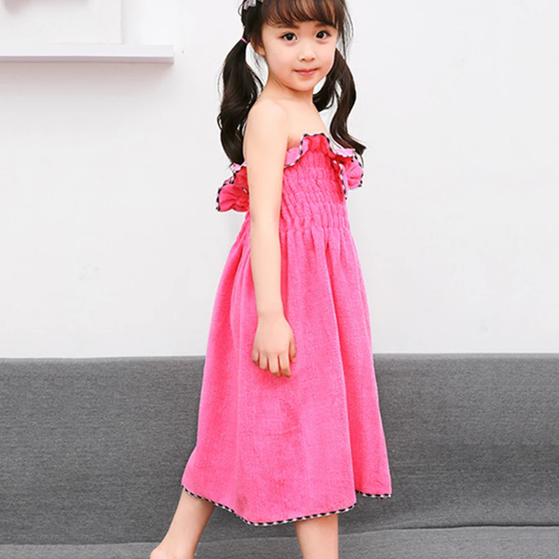 

Детский банный халат с бантиком, теплый и удобный для душа, сауна, гидромассажная Ванна